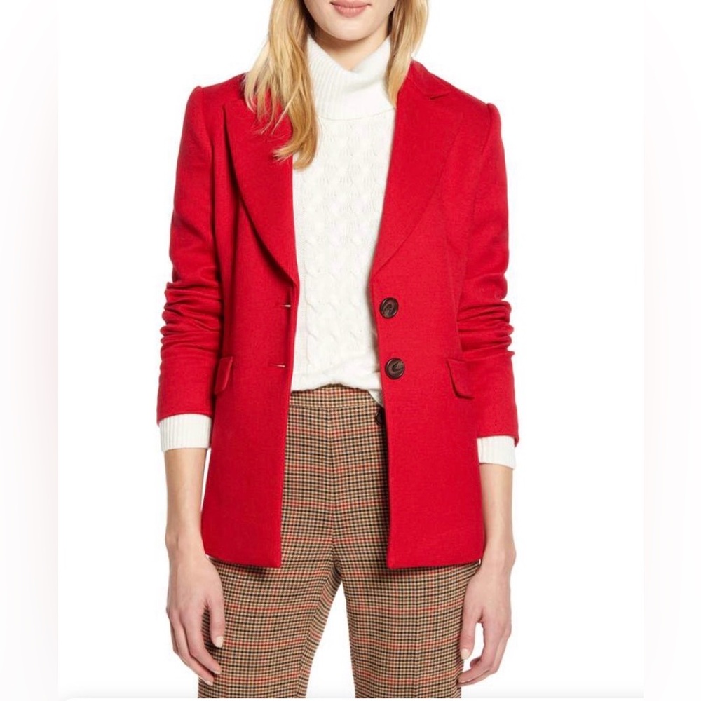 NWT Atlantic-Pacific x Nordstrom Halogen red blazer